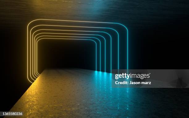 3d - futuristic room stock pictures, royalty-free photos & images