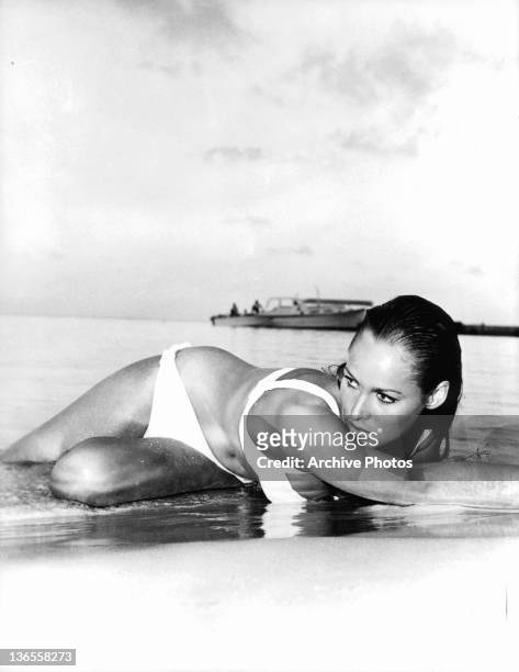 Ursula Andress as she appears in 'Dr. No', 1962.