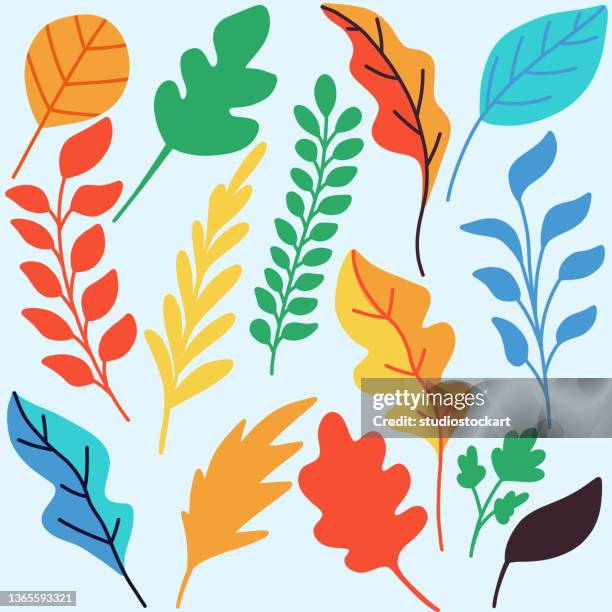 seamless leaf pattern - foliate pattern stock illustrations