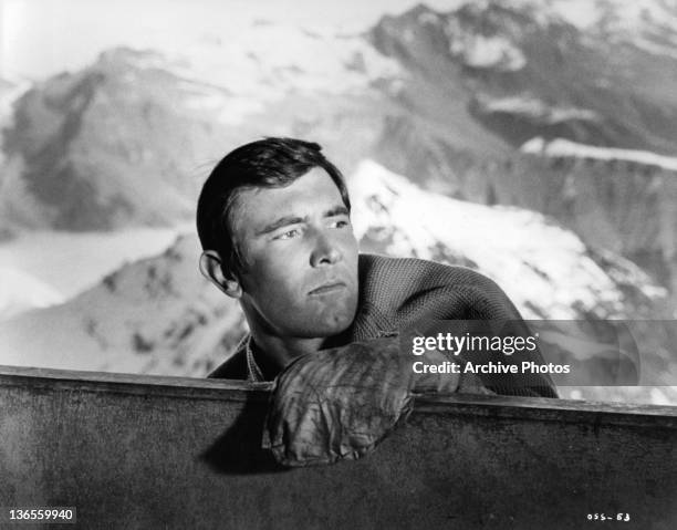 George Lazenby makes his screen bow as James Bond in new Ian Fleming screen thriller in the film 'On Her Majesty's Secret Service', 1969.