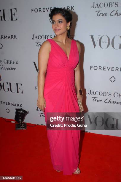 Kajol Devgn attends the Vogue India's 5th anniversary bash on September 22,2012 in Mumbai, India.