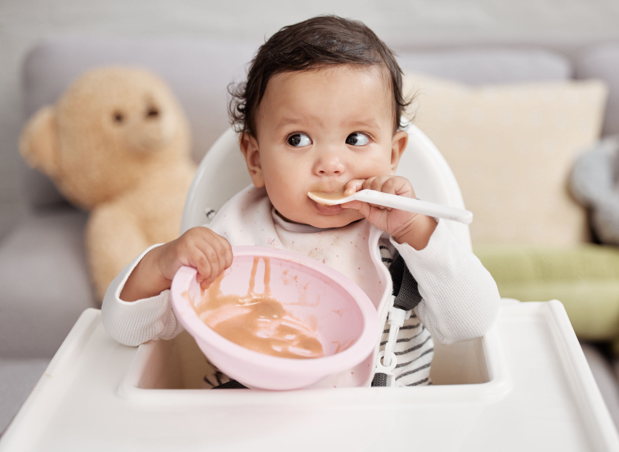 baby eating