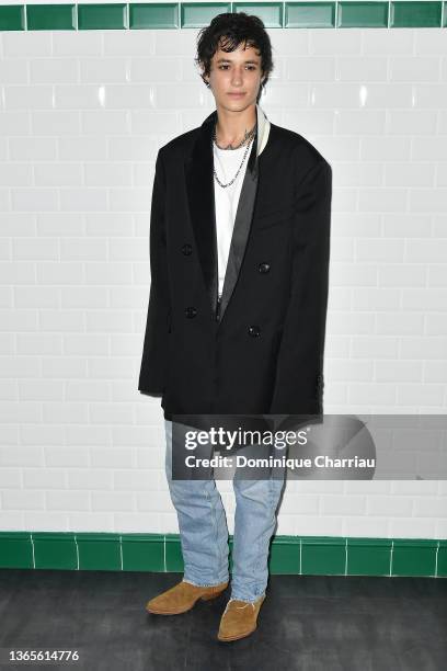 Agathe Mougin attends the Ami Fall/Winter 2022/2023 show as part of Paris Fashion Week on January 19, 2022 in Paris, France.