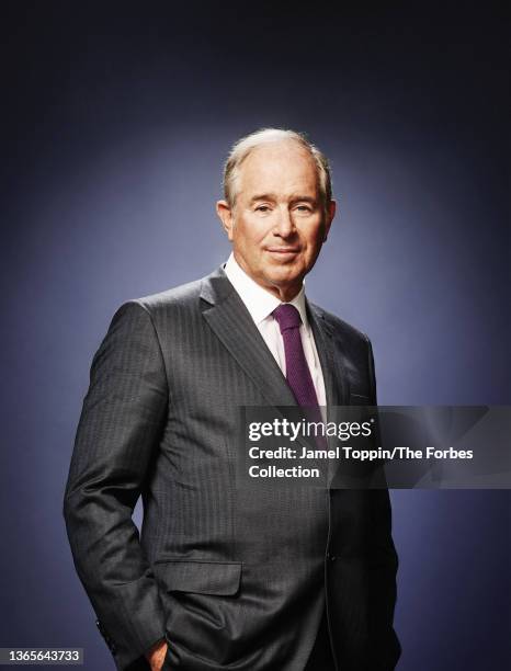 Chairman and CEO of the Blackstone Group, Stephen Schwarzman is photographed for Forbes Magazine in April 2016 in New York City. COVER IMAGE. CREDIT...