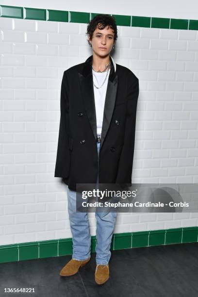 Agathe Mougin attends the Ami Fall/Winter 2022/2023 show as part of Paris Fashion Week on January 19, 2022 in Paris, France.