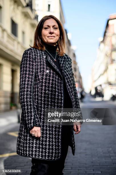 Irene Muscari poses for a portrait session on January 19, 2022 in Madrid, Spain. Irene Muscari is the cultural coordinator for the Penitentiary...
