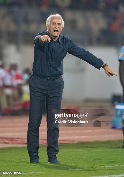 Morocco Head Coach Vahid Halilhodzic during the Group C Africa Cup of Nations 2021 match between Gabon and Morocco at Stade Ahmadou Ahidjo in Yaounde...