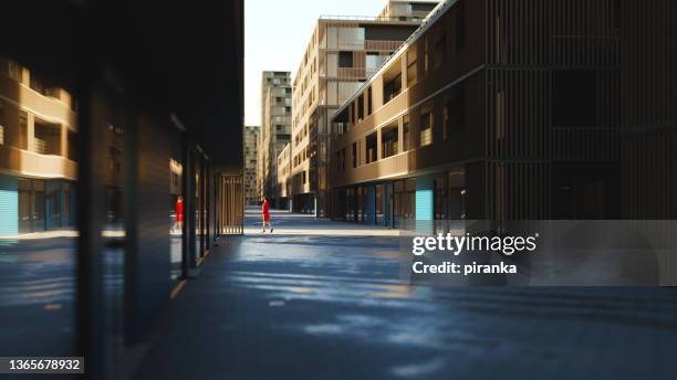 sombre vide street - ghost town photos et images de collection