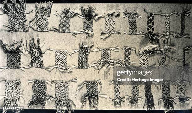 Fifty-five Braid Samples, England, 1775/1825. Artist Unknown.