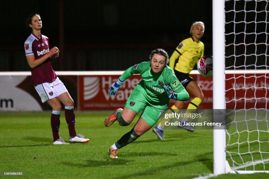 West Ham United Women v Chelsea Women - FA Women's Continental Tyres League Cup Quarter Final