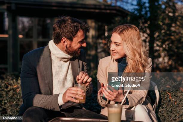 elegant couple enjoying a sunny day - classic day 4 stock pictures, royalty-free photos & images