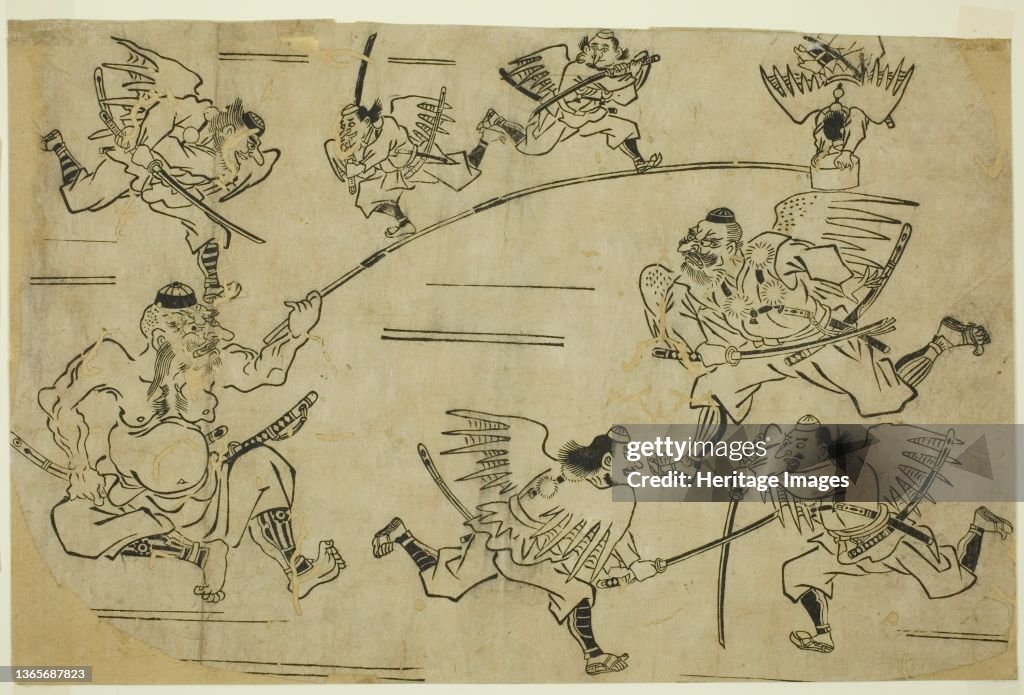 The Tengu King Training His Pupils