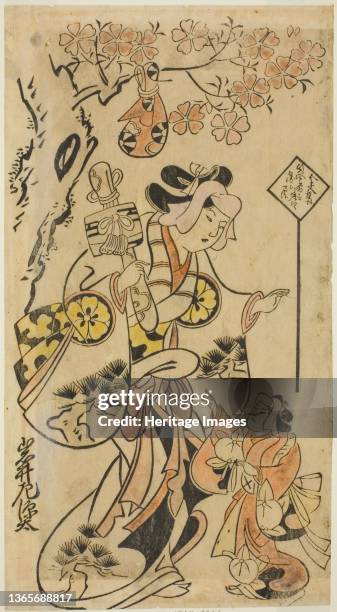 The Actor Iwai Sagenta I, circa 1701. Attributed to Torii Kiyonobu I. Artist Torii Kiyonobu I.