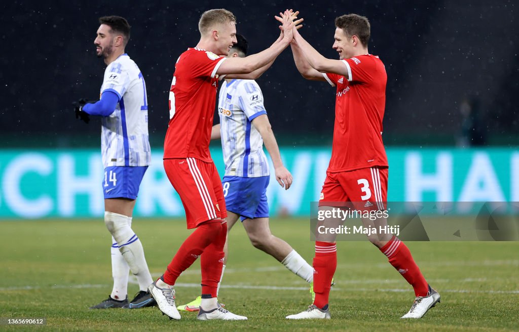 Hertha BSC v 1. FC Union Berlin - DFB Cup: Round of Sixteen