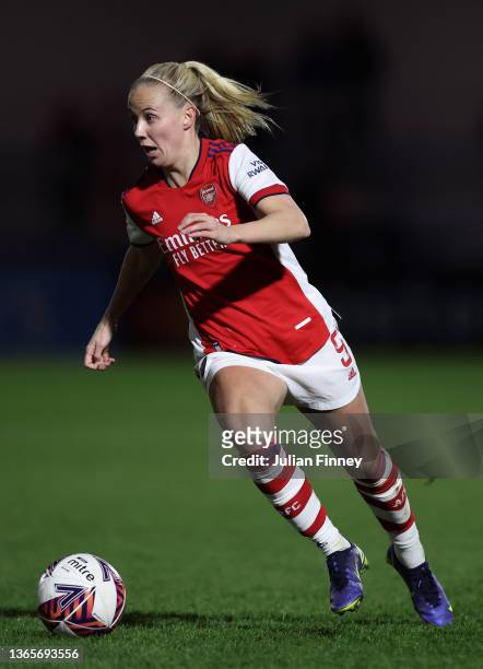 Beth Mead of Arsenal Womens during the FA Women's Continental Tyres League Cup Quarter Final match between Arsenal Women and Manchester United at...