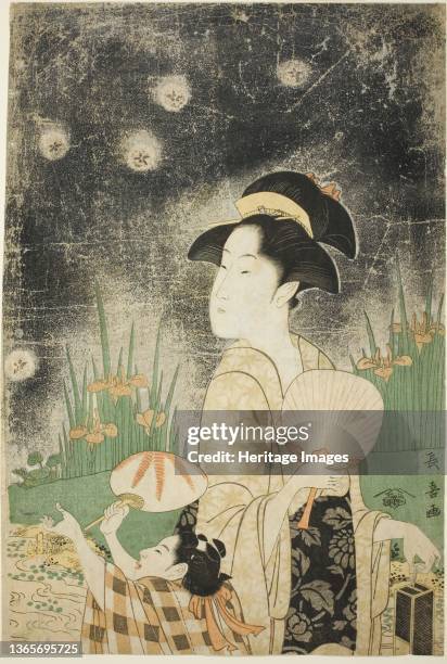 Catching Fireflies, Mid-1790s. Artist Eishosai Choki.