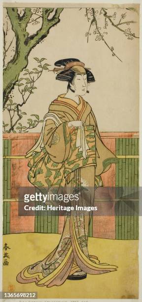 The Actor Sawamura Tamagashira in an Unidentified Role, circa 1790. Artist Katsukawa Shun'ei.
