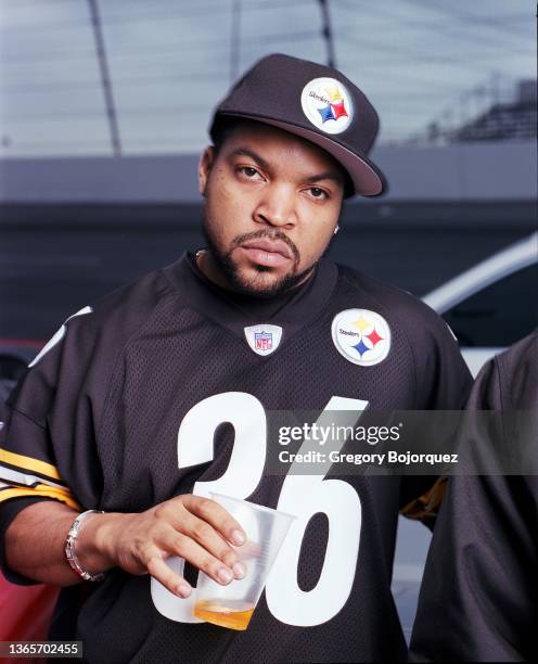 Rapper Ice Cube of the hip-hop supergroup Westside Connection photographed at Irwindale Speedway on November 16, 2003 in Irwindale, California.