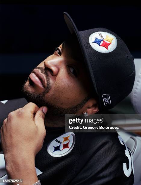 Rapper Ice Cube of the hip-hop supergroup Westside Connection photographed at Irwindale Speedway on November 16, 2003 in Irwindale, California.