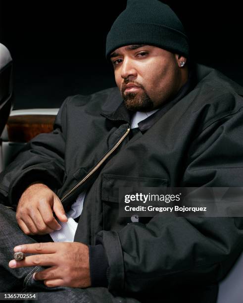 Rapper Mack 10 of the hip-hop supergroup Westside Connection photographed at Irwindale Speedway on November 16, 2003 in Irwindale, California.