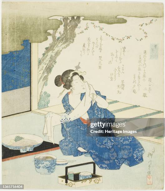 Summer Robes , from the series "A Comparison of Incense ", circa 1822. Artist Yanagawa Shigenobu II.