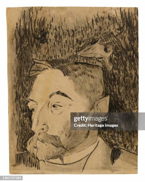 Portrait of Stéphane Mallarmé, 1891. Artist Paul Gauguin.