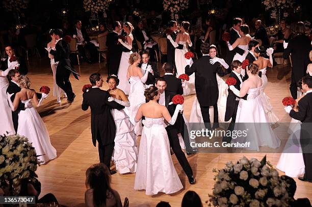 View of the debutante presentation during the 56th annual Viennese Opera Ball at The Waldorf=Astoria on February 4, 2011 in New York City.