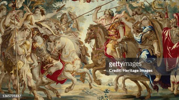 Caesar Defeats the Troops of Pompey, from 'The Story Caesar and Cleopatra', Flanders, circa 1680circa 1680. Woven at the workshop of Gerard Peemans,...