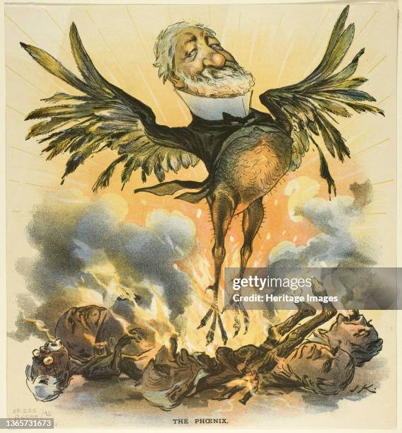 The Phoenix, from Puck, 1890. Artist Joseph Keppler.