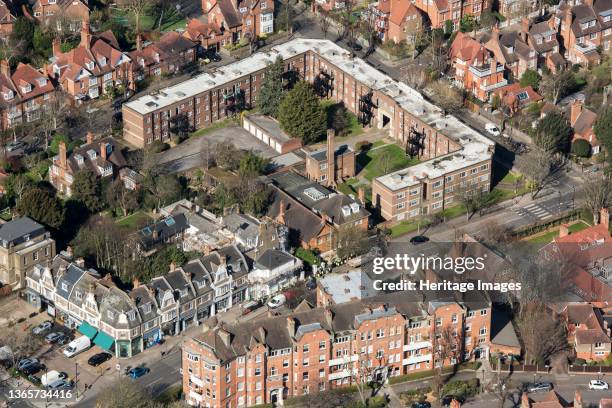 St Catherine's Court, London, 2018. St Catherine's Court is a 1930s block of flats that replaced the home of the creator of the Bedford Park garden...