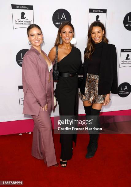 Kaya McKenna Callahan, Eva LaRue, and Lara LaRuy attend the LA Art Show Opening Night Premiere Party Benefiting St. Jude hosted by Kaia Gerber at Los...