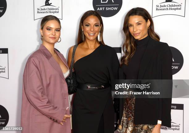 Kaya McKenna Callahan, Eva LaRue, and Lara LaRuy attend the LA Art Show Opening Night Premiere Party Benefiting St. Jude hosted by Kaia Gerber at Los...