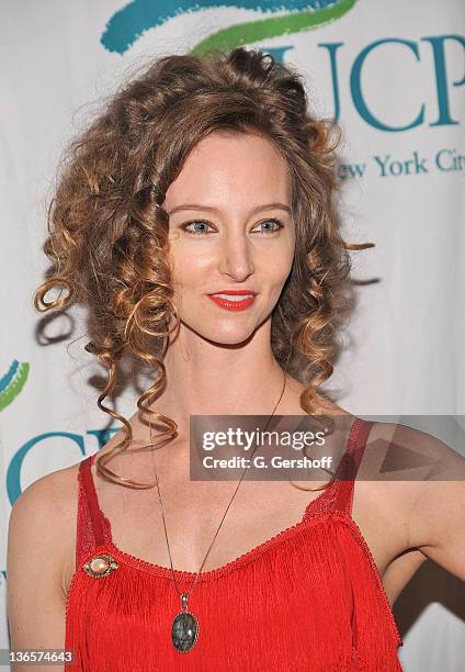 Actress Aryn Cole attends the 2011 Great Gatsby Gambling Gala benefitting United Cerebral Palsy of New York City at Fino Ristorante Italiano on March...