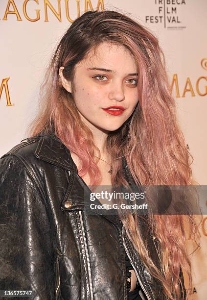 Model/singer Sky Ferreira attends the debut of Karl Lagerfeld & Rachel Bilson's original film series inspired by Magnum Ice Cream during the 10th...