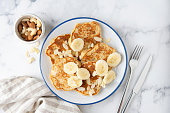 Banana protein pancakes