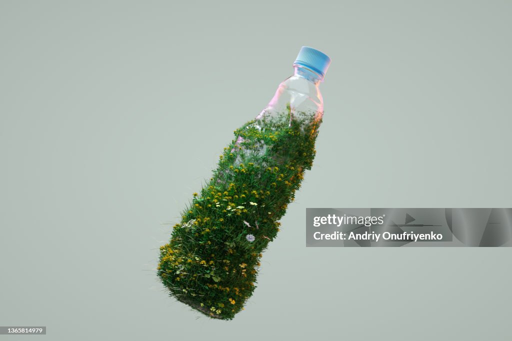 Recycling plastic bottle