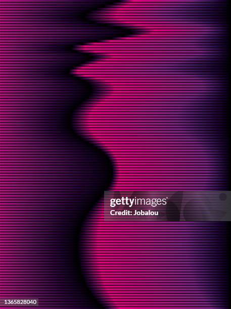 vertical background abstract pink waves - futurism stock illustrations