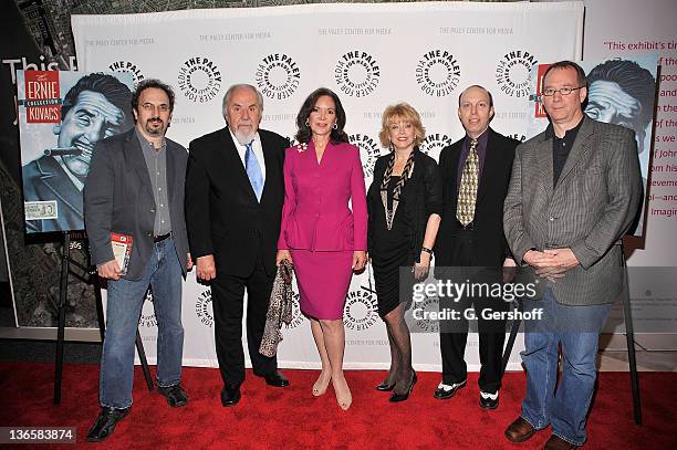 Robert Smigel, George Schlatter, Jolene Schlatter, President & CEO, Paley Center, Pat Mitchell, Ben Model, and Joel Hodgson attend "It's Been Real:...