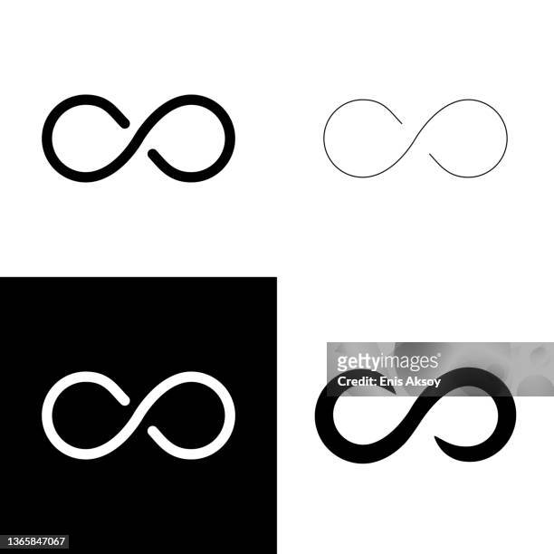 stockillustraties, clipart, cartoons en iconen met infinity icons - sign