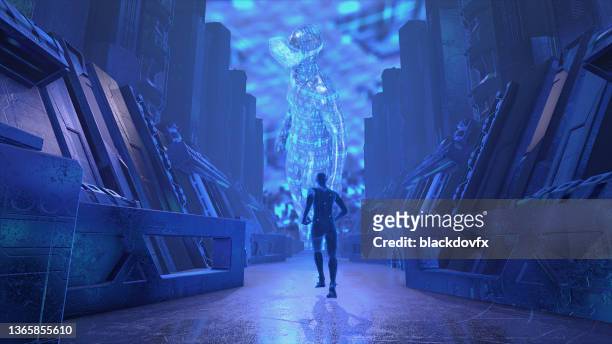 metaverse concept, vr and artificial intelligence - futurism stock pictures, royalty-free photos & images