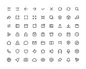 Small User Interface Line Icons Editable Stroke