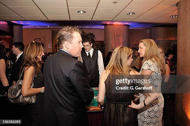 View of atmosphere inside the 2011 Great Gatsby Gambling Gala benefitting United Cerebral Palsy of New York City at Fino Ristorante Italiano on March...