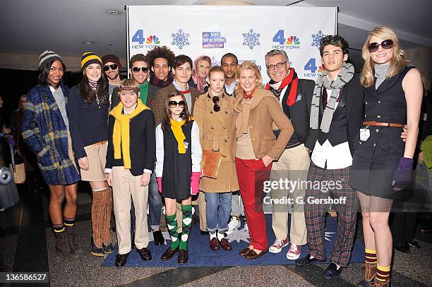 The Hilfigers attend the Rockefeller Center Annual Christmas Tree Lighting at the Rockefeller Center Cafe at Rockefeller Center on November 30, 2010...