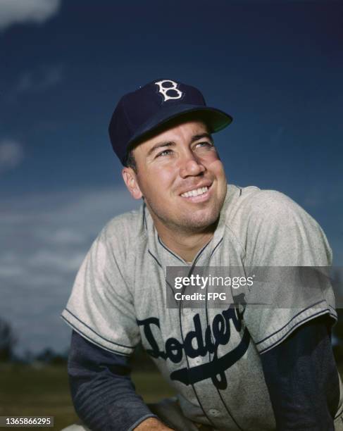 American baseball player Duke Snider of the Brooklyn Dodgers, USA, circa 1960.
