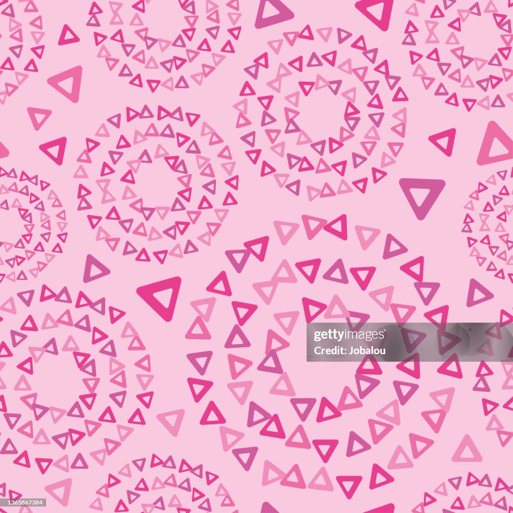 Cute Rounded Triangle Soft Rounded Corners Triangles Seamless Background Pattern High-Res ...