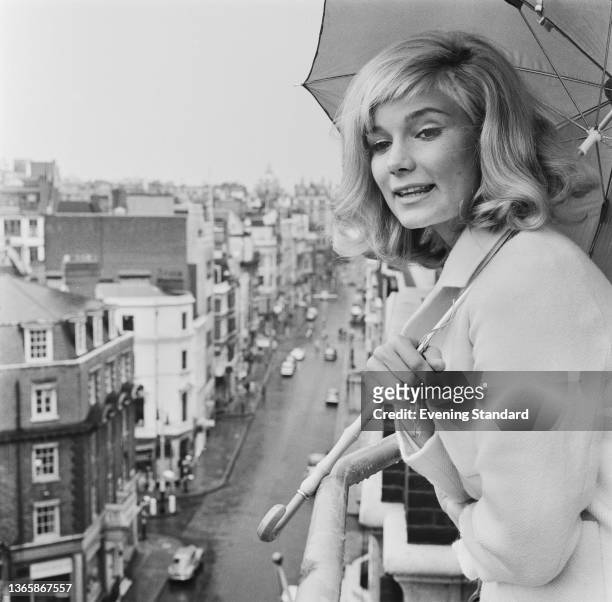 American actress Yvette Mimieux in London, UK, 13th July 1963.