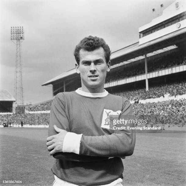 English footballer Dick Le Flem of Nottingham Forest FC during a League Division One match against Tottenham Hotspur at White Hart Lane in London,...