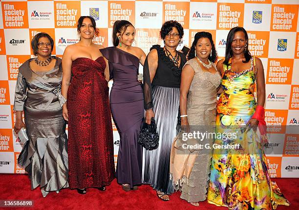 Honoree Sydney Poitier's daughters, Beverly Poitier-Henderson, Anika Poitier, Sydney Tamiia Poitier, Gina Poitier, Sherri Poitier and Pamela Poitier...