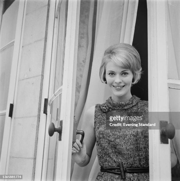 American actress Jean Seberg in London, UK, 23rd September 1963. She is in the UK for the premiere of her latest film 'In the French Style'.