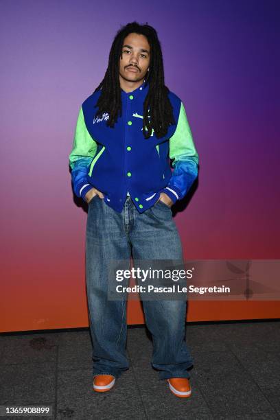 Luka Sabbat attends the Louis Vuitton Fall/Winter 2022/2023 show as part of Paris Fashion Week on January 20, 2022 in Paris, France.